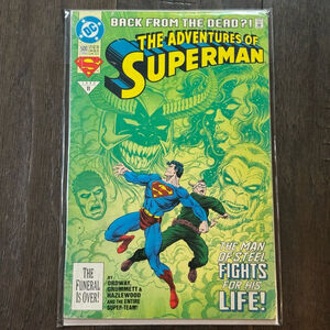 DC Comics The Adventures of Superman Comic Book - Green